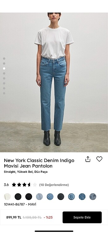 straight model mavi jeans