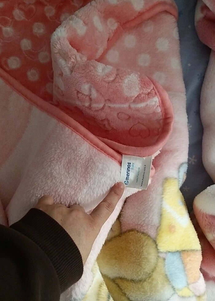 Merinos kalın bebek battaniyesi - Görsel 2