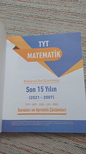 Beden Fides Yayınları TYT Matematik Çıkmış Sorular