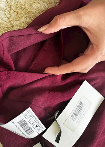 Fabrika Bordo Kadın Kumaş Pantolon - Görsel 4