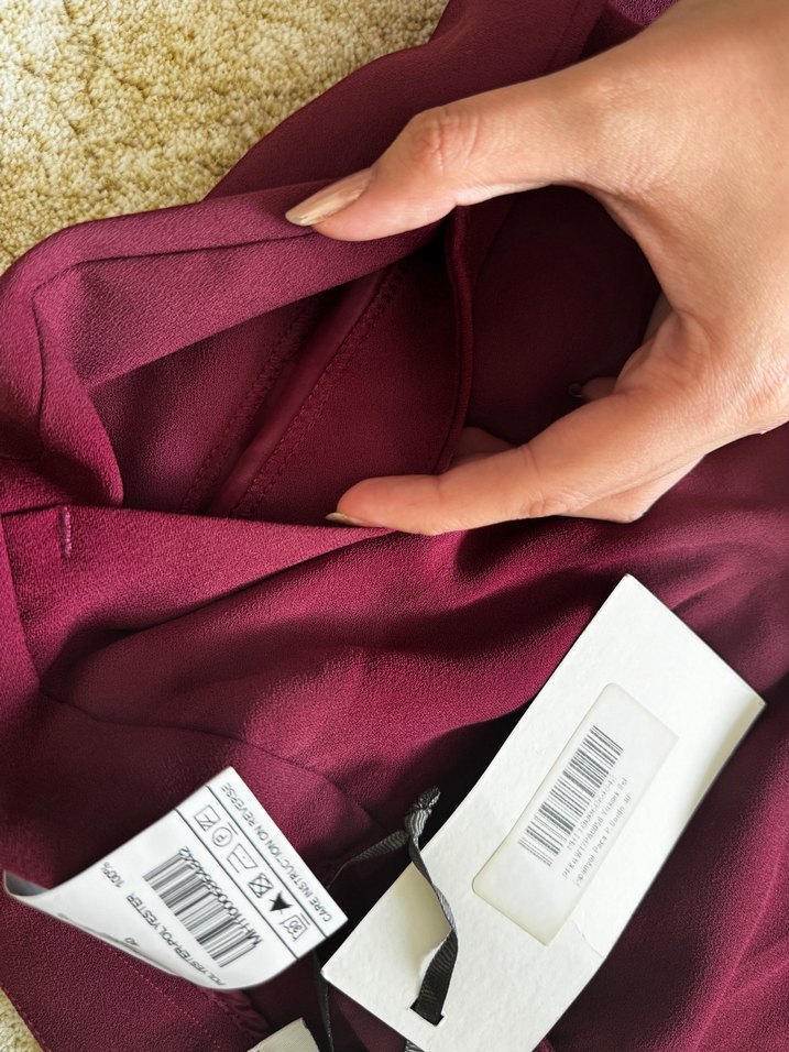 Fabrika Bordo Kadın Kumaş Pantolon - Görsel 4