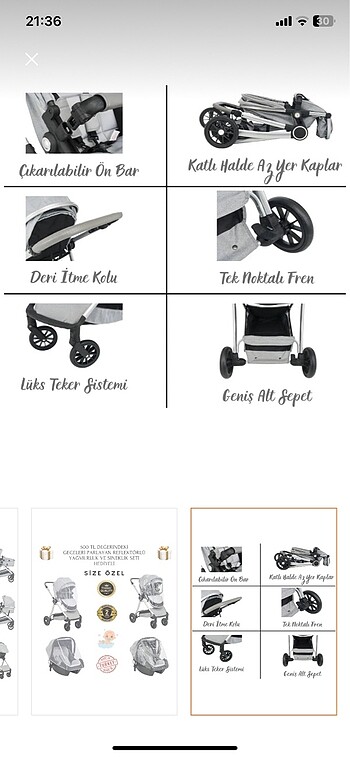 Diğer Beden Travel sistem bebek arabası