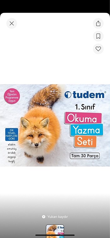 Tudem 1. Sınıf çalışma seti