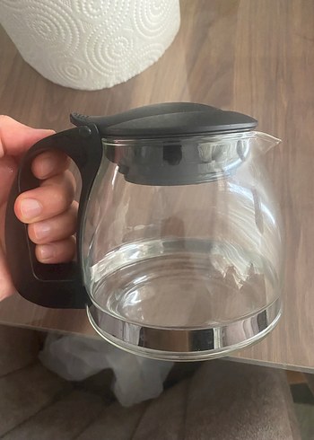 Siyah Kapaklı Cam Demlik - Görsel 2