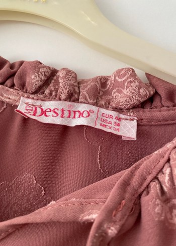 Pembe Bohem Uzun Kollu Fırfırlı Elbise - Görsel 5