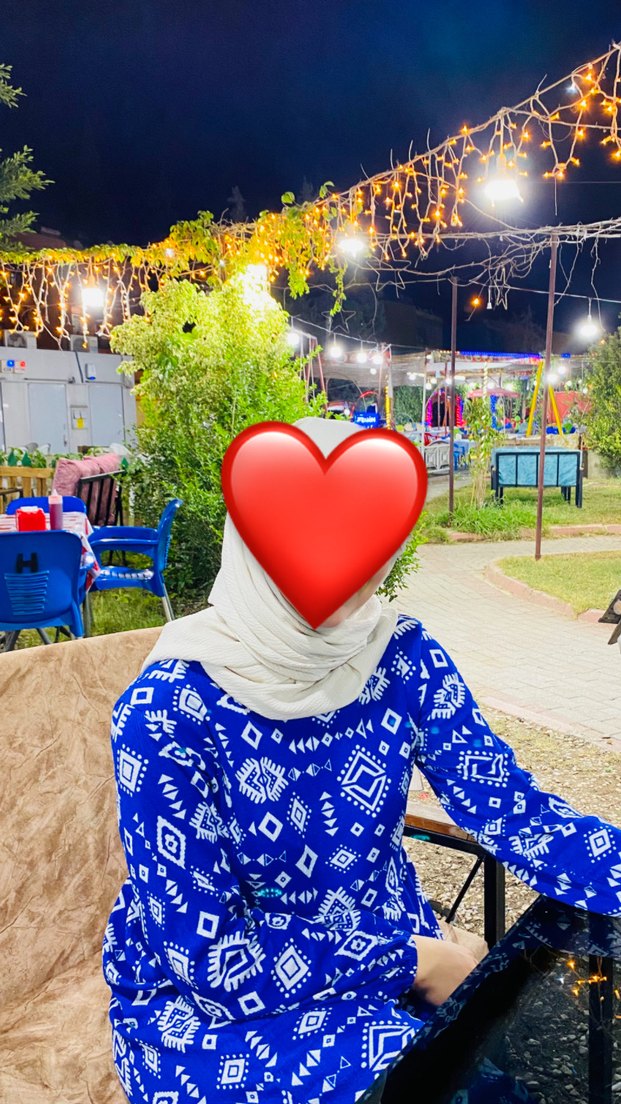 Bohem Uzun Kollu Mavi Desenli Elbise - Görsel 3