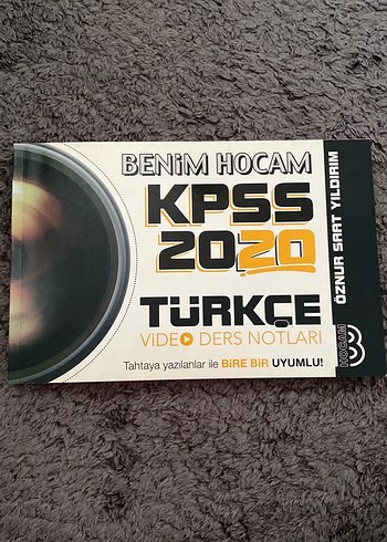 Benim Hocam Türkçe Video Ders Notları