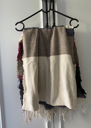 Zara Çok Renkli Çizgili Şal