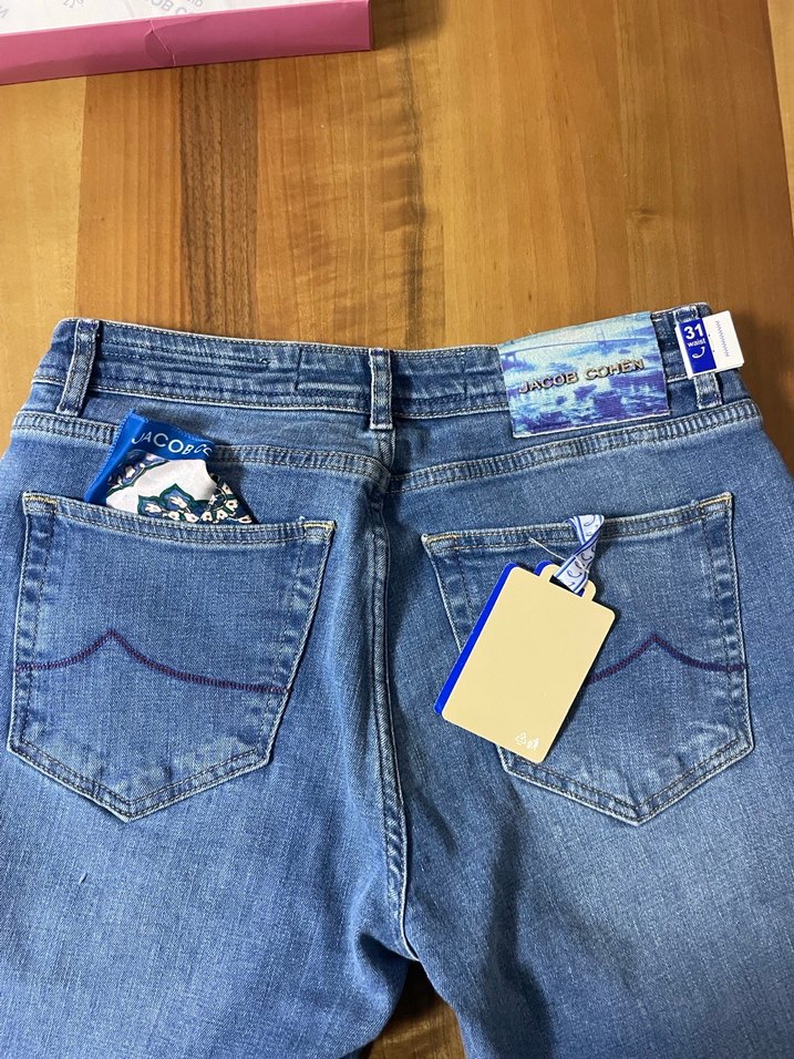 Jacob Cohen Mavi ERKEK  Denim Pantolon — görsel 7/7