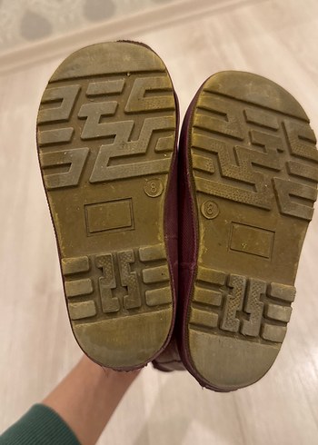 Bordo Kürklü Kız Çocuk Yağmur Çizmesi - Görsel 3