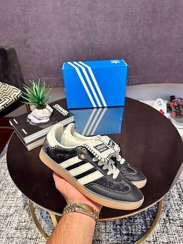 36 Beden siyah Renk ADIDAS x WALES BONNER SAMBA BLACK