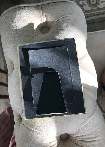 American Vintage Mavi Çiçekli Kız Figürlü Dekoratif Çerçeve - Görsel 3