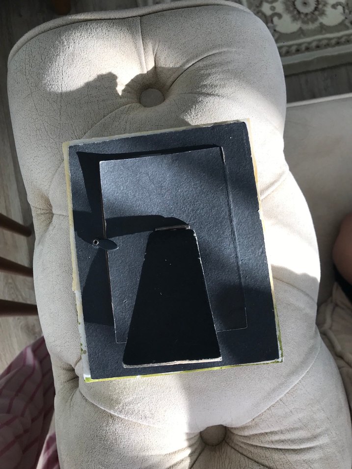 American Vintage Mavi Çiçekli Kız Figürlü Dekoratif Çerçeve - Görsel 3