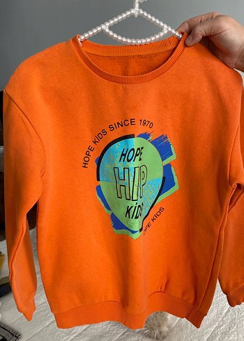 Turuncu Baskılı Erkek Çocuk Sweatshirt - Görsel 2