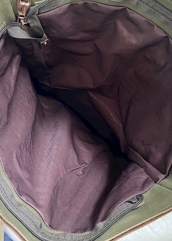 Örgü Detaylı Yeşil Kadın Çanta - Görsel 4