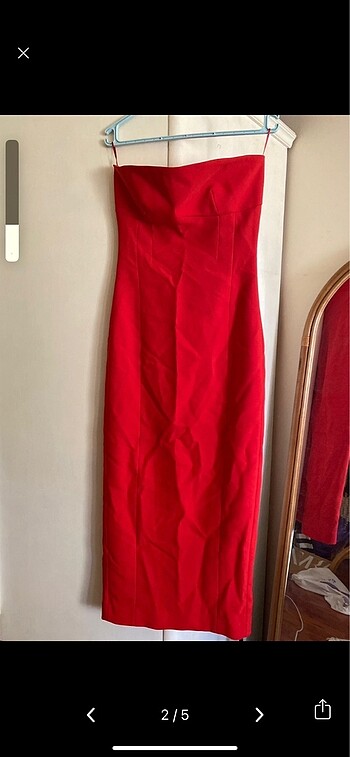 Zara Straplez elbise