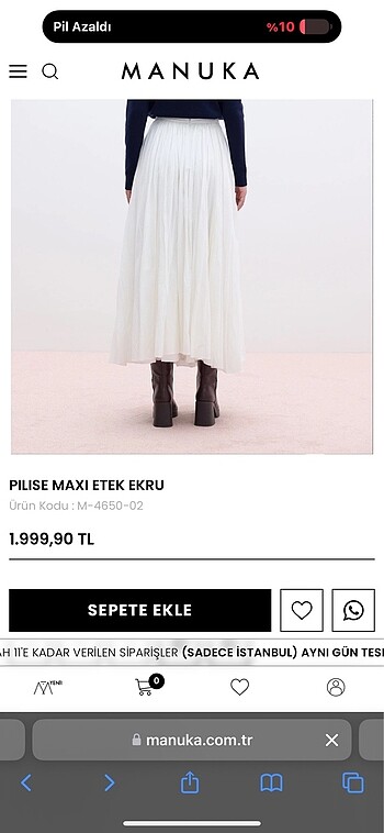 manuka piliseli etek
