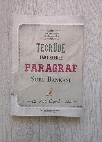 Tecrübe ve Taktiklerle Paragraf soru bankası