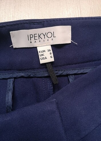 36 Beden İpekyol lacivert kumaş pantolon