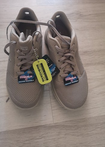 Skechers Kadın Bej Gri Spor Ayakkabı