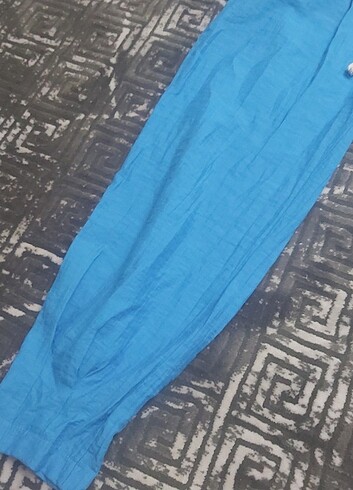 s Beden mavi Renk Yazlık pantolon