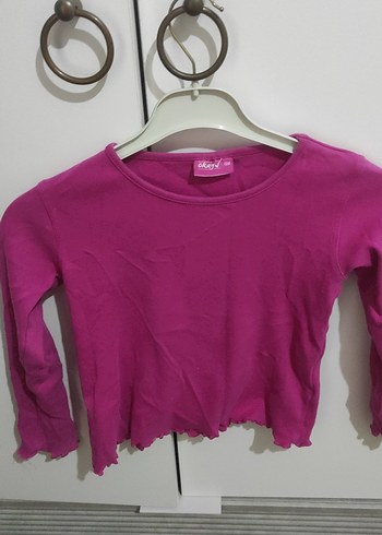 Kız Çocuk Pembe Uzun Kollu Fırfırlı Sweatshirt - Görsel 2