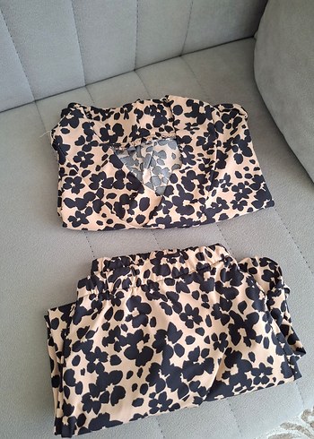 Doremi Kahverengi Leopar pijama takımı