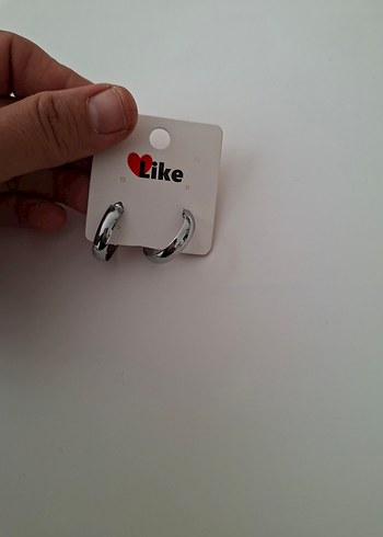  Beden gri Renk Gri Mini Kadın Halka Küpe