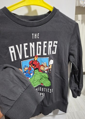 Erkek Çocuk Avengers Baskılı Sweatshirt - Görsel 2