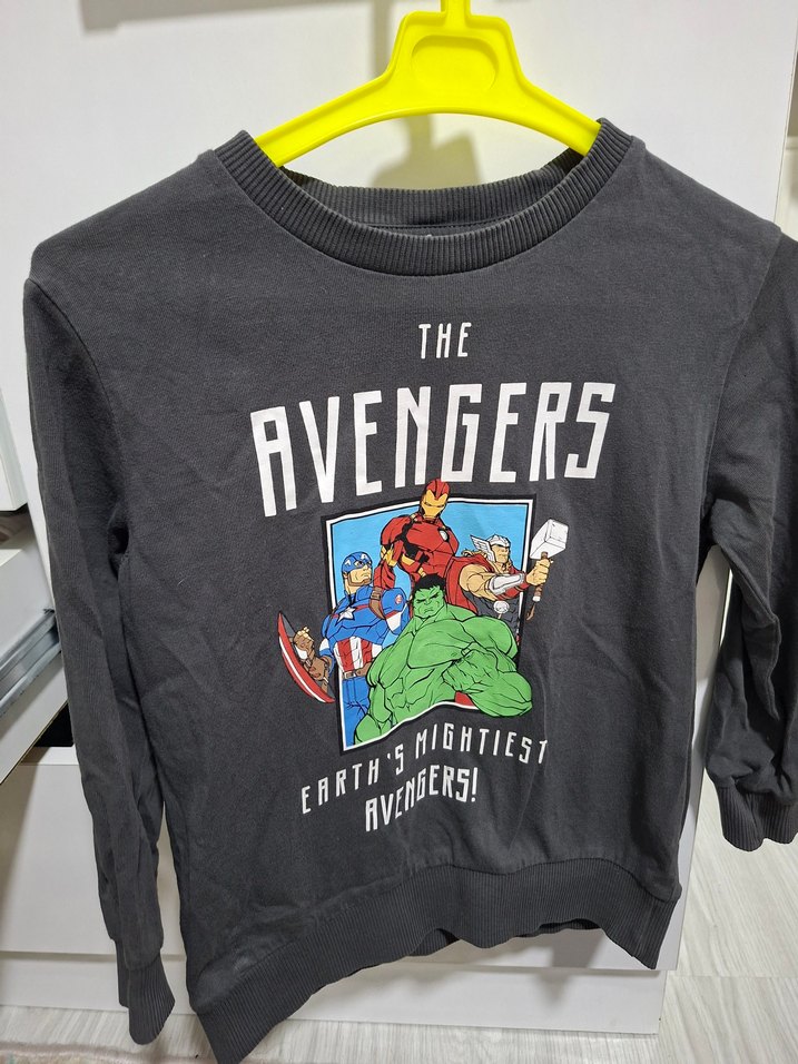 Erkek Çocuk Avengers Baskılı Sweatshirt - Görsel 3
