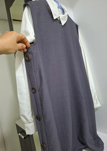 Gri Kolsuz  Tunik - Görsel 5