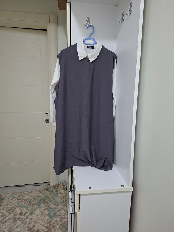 Gri Kolsuz  Tunik - Görsel 3