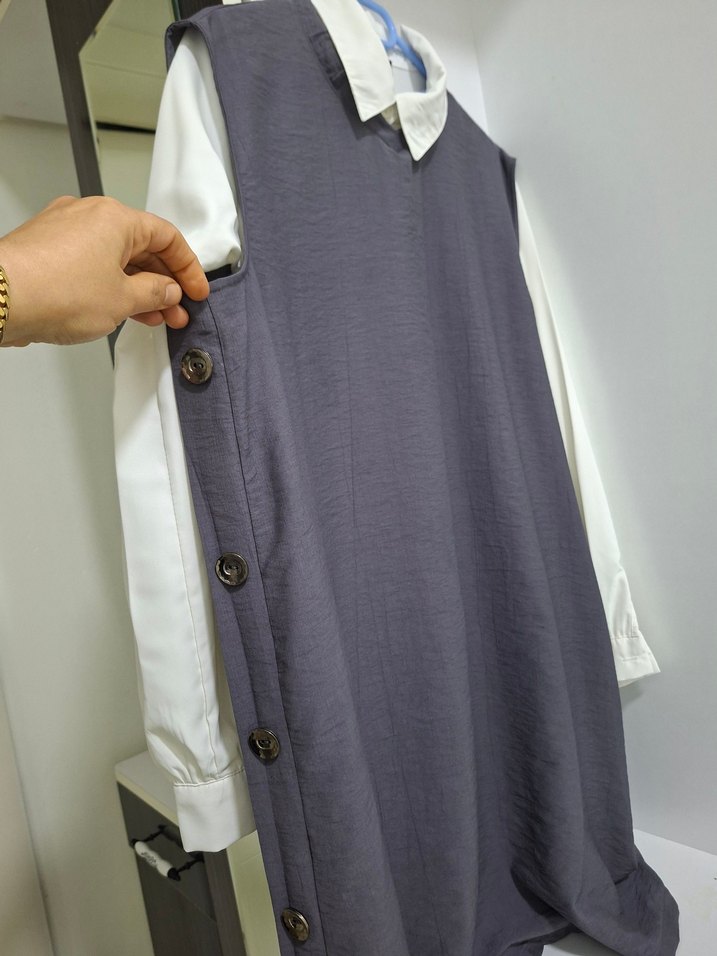 Gri Kolsuz  Tunik - Görsel 5