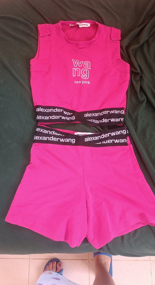 Alexander Wang Pembe Mini Spor Tulum - Görsel 2