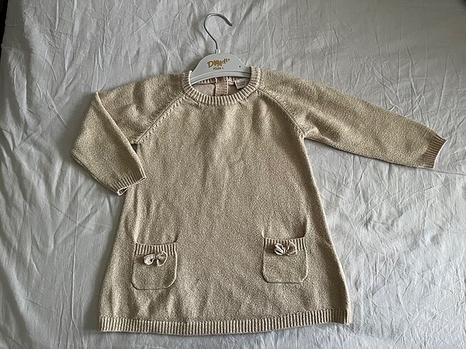 Kız bebek triko elbise - Görsel 4