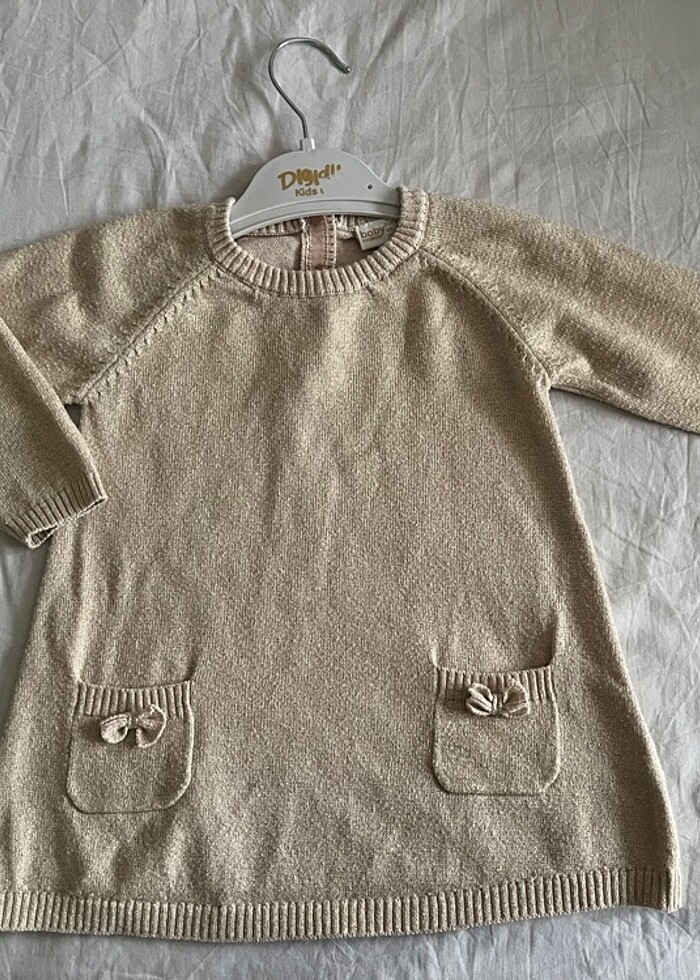 Kız bebek triko elbise - Görsel 4