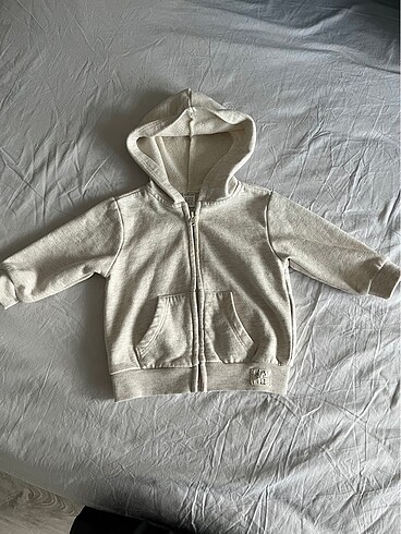 Kız bebek kapüşonlu hırka - Görsel 3