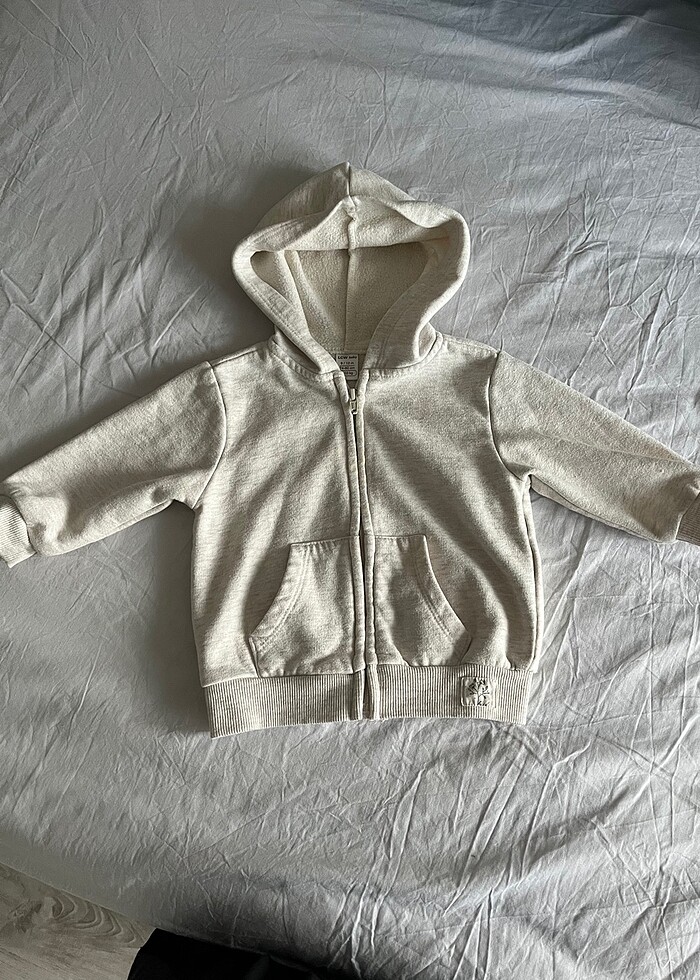 Kız bebek kapüşonlu hırka - Görsel 3