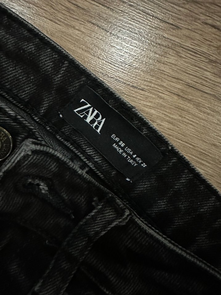 Siyah Kemer Detaylı Kadın Denim Pantolon - Görsel 3