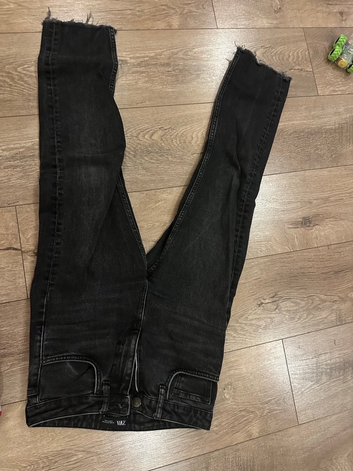 Siyah Kemer Detaylı Kadın Denim Pantolon - Görsel 2