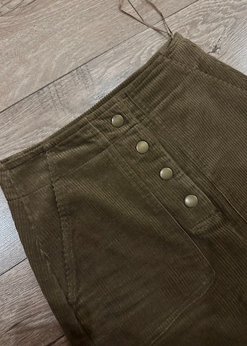 Twist Kahverengi Kadife etek - Görsel 3