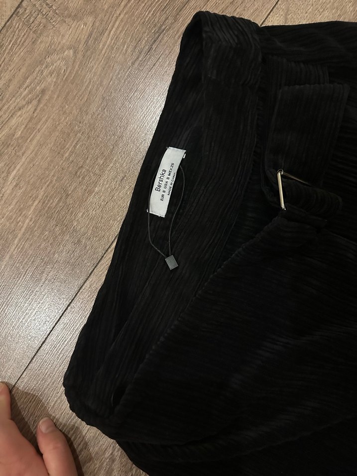 Siyah Kemerli Midi Etek - Görsel 4