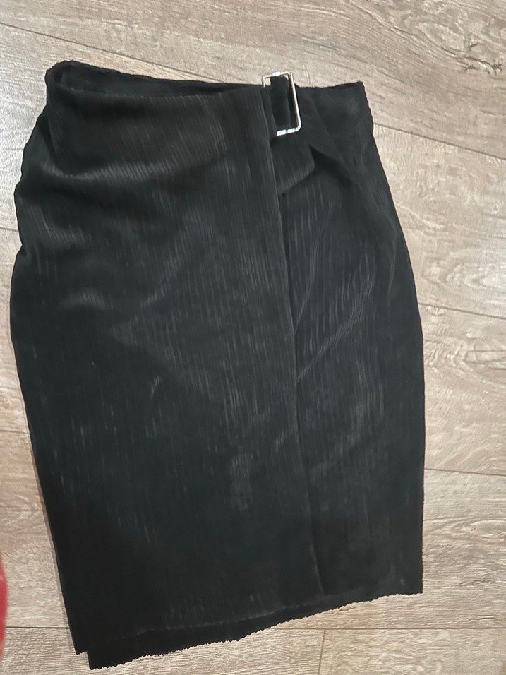 Siyah Kemerli Midi Etek - Görsel 2