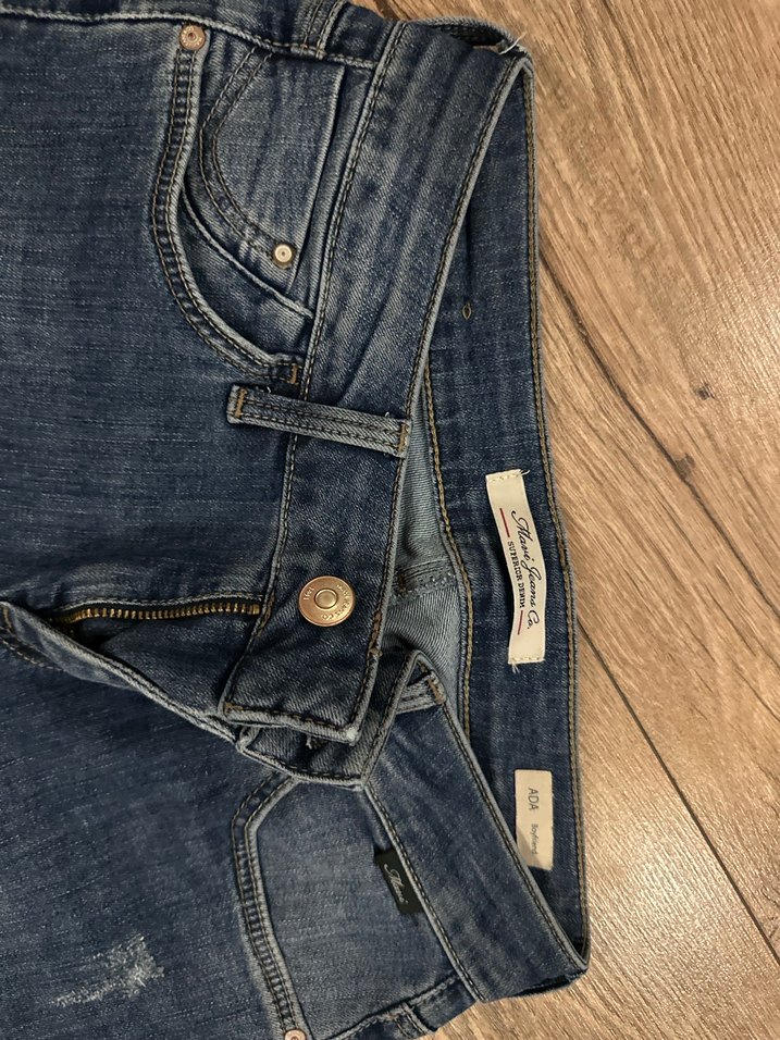 Kadın Mavi Denim Regular Fit Kot Pantolon - Görsel 2
