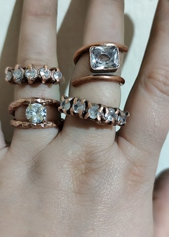 Saf bakır yüzükler - Görsel 2