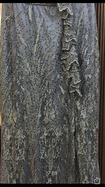 Abiye şık uzun elbise - Görsel 7