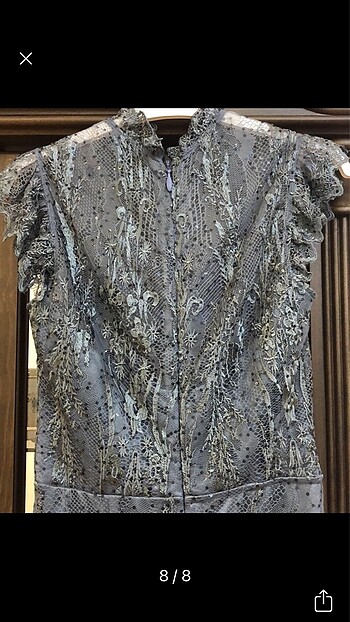 Abiye şık uzun elbise - Görsel 8