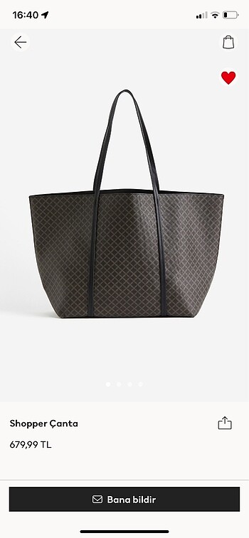 H&M shopper çanta
