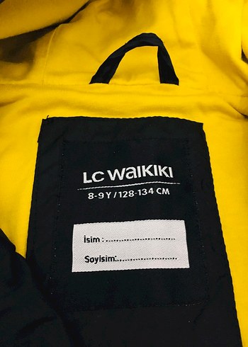 tek beden Beden sarı Renk Sarı Detaylı Kapüşonlu Erkek Rüzgarlık