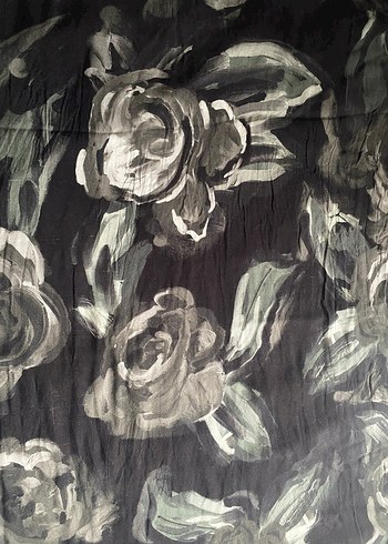 Beden Fresh scarfs desenli rami şal. SUMMER ROSE DESEN